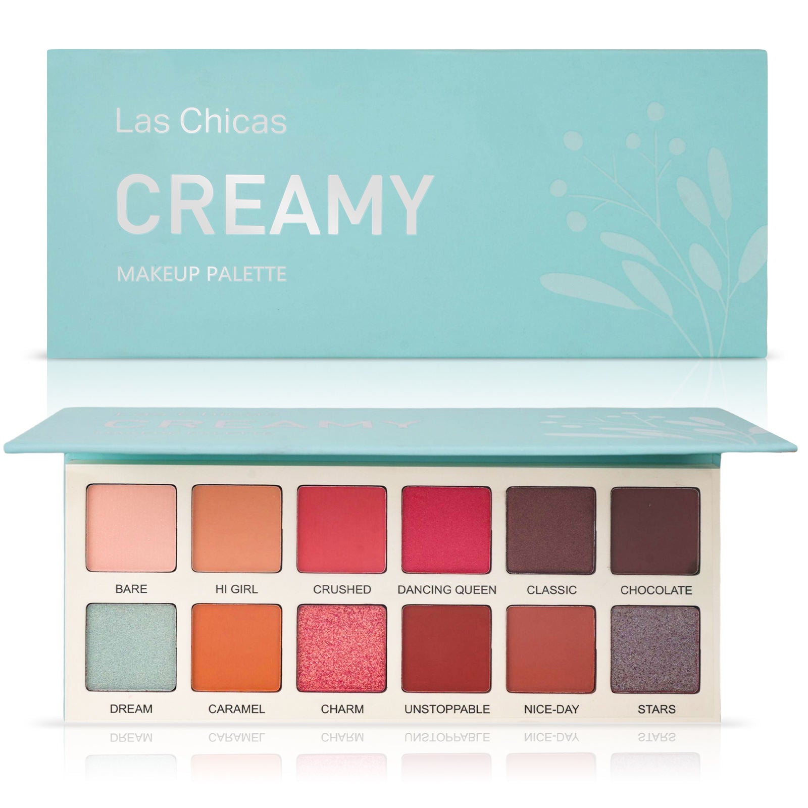 Las Chicas 12-Color Eyeshadow Palette