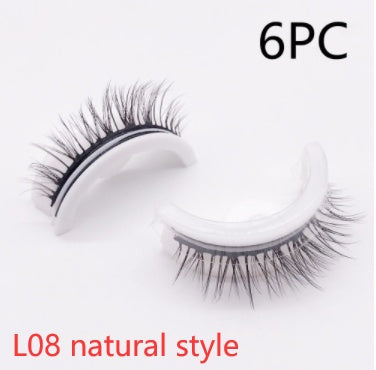 Reusable 3D Mink Lashes Natural False Eyelashes Self Adhesive - Opaline Glam Beauty