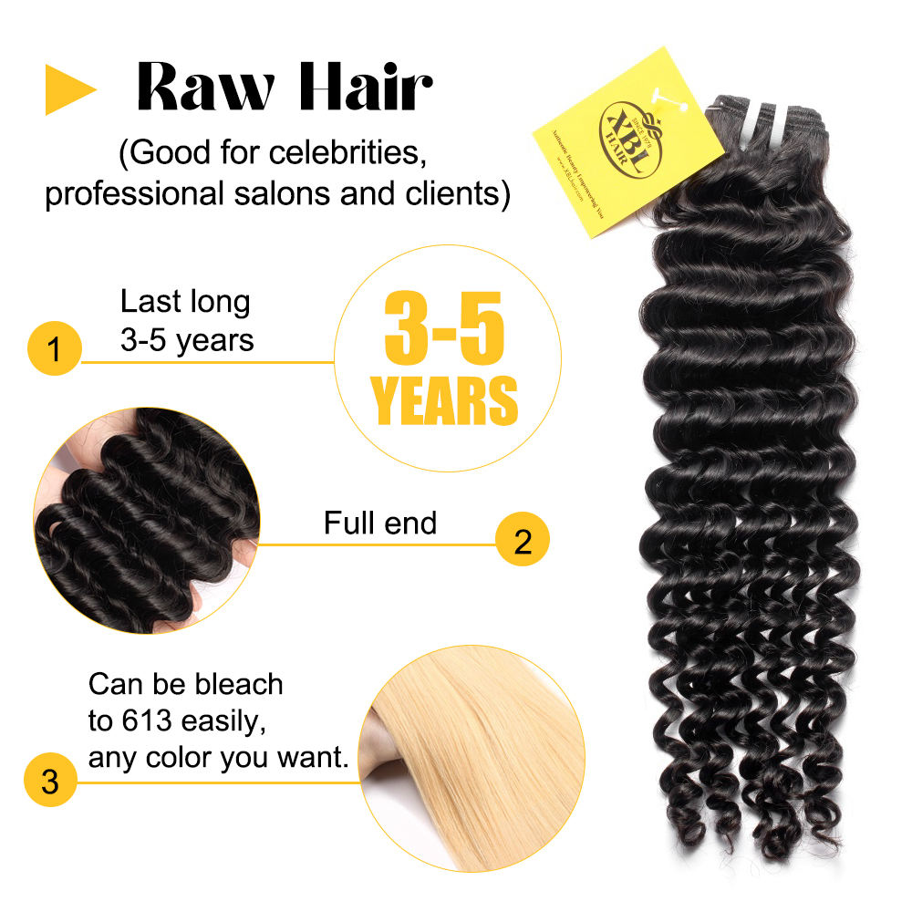 Premium Raw Human Hair Bundles - Opaline Glam Beauty