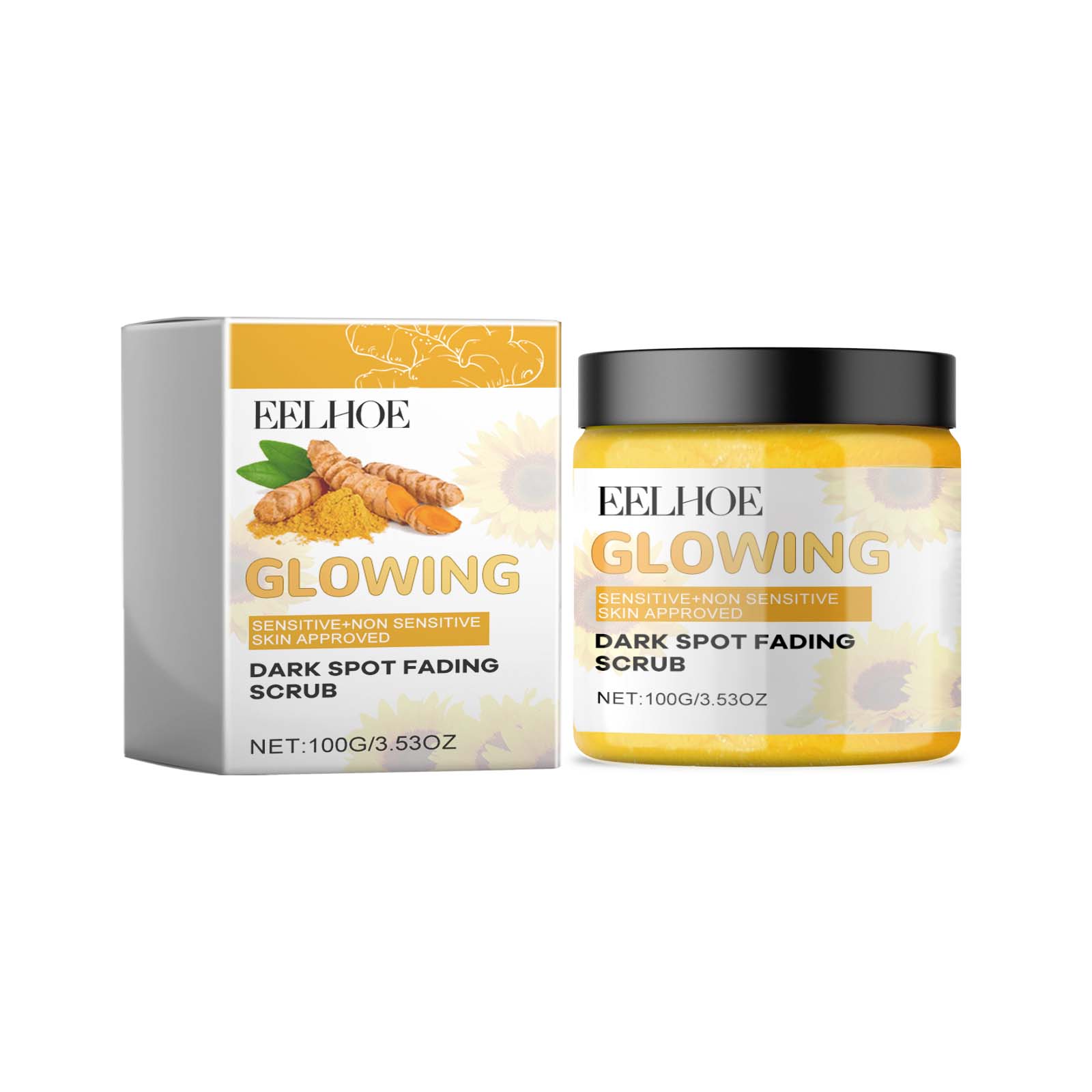 Eelhoe Turmeric Facial Scrub – Deep Cleansing & Pore Care - Opaline Glam Beauty