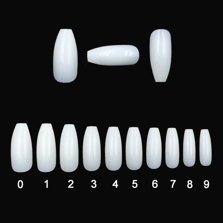 500 transparent natural fake nails - Opaline Glam Beauty