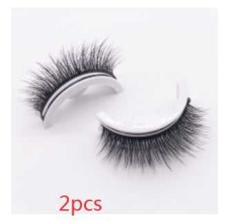 Reusable 3D Mink Lashes Natural False Eyelashes Self Adhesive - Opaline Glam Beauty