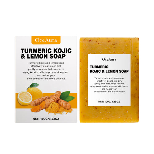 OceAura Lemon Turmeric Soap – Gentle Face & Body Cleanser