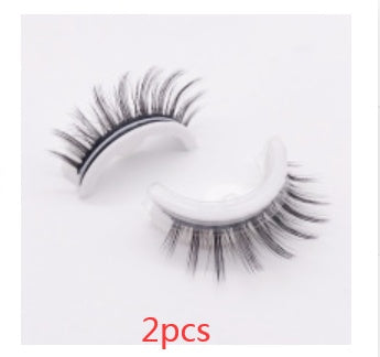 Reusable 3D Mink Lashes Natural False Eyelashes Self Adhesive - Opaline Glam Beauty