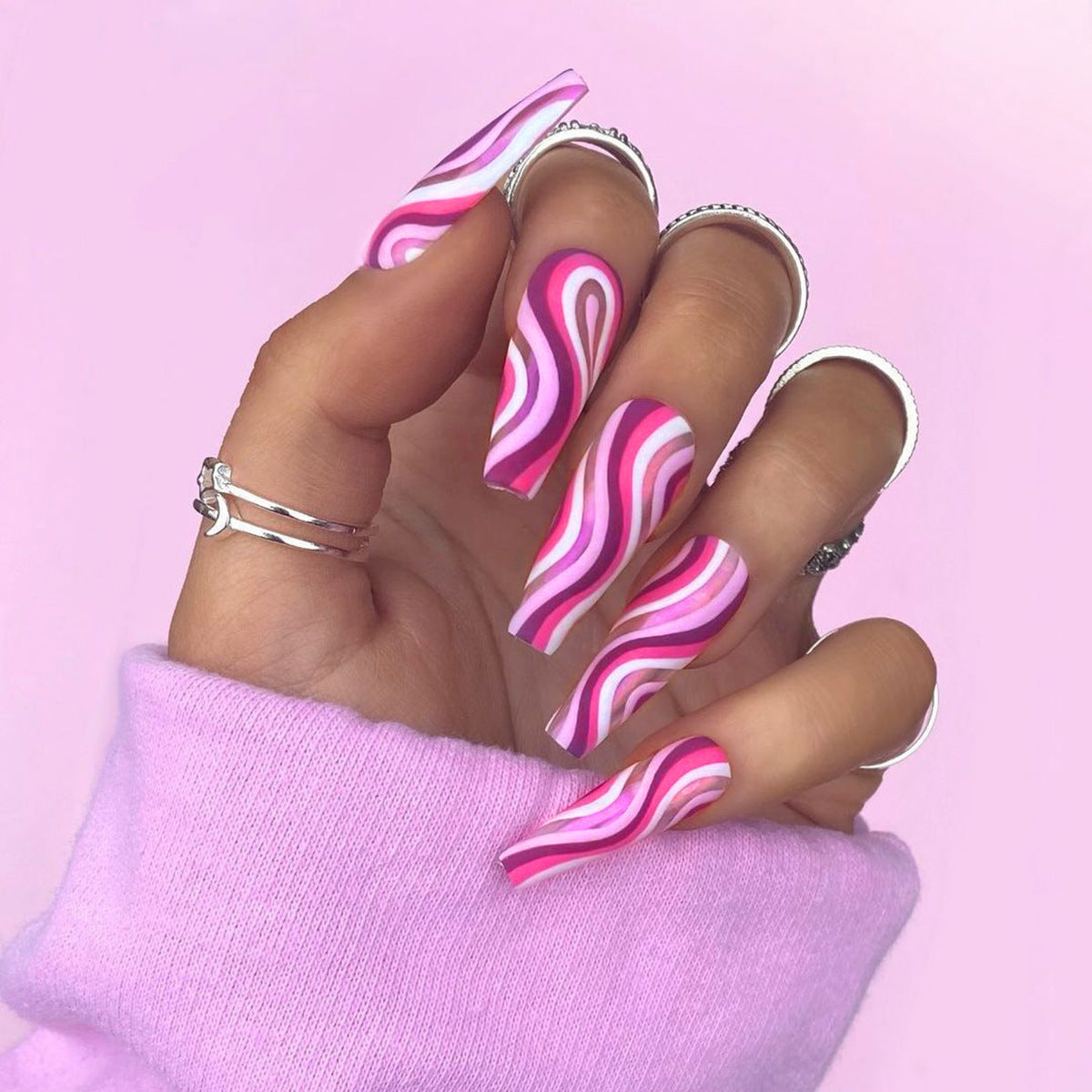 Detachable Press-On False Nails – Artistic Fingernail Tips - Opaline Glam Beauty