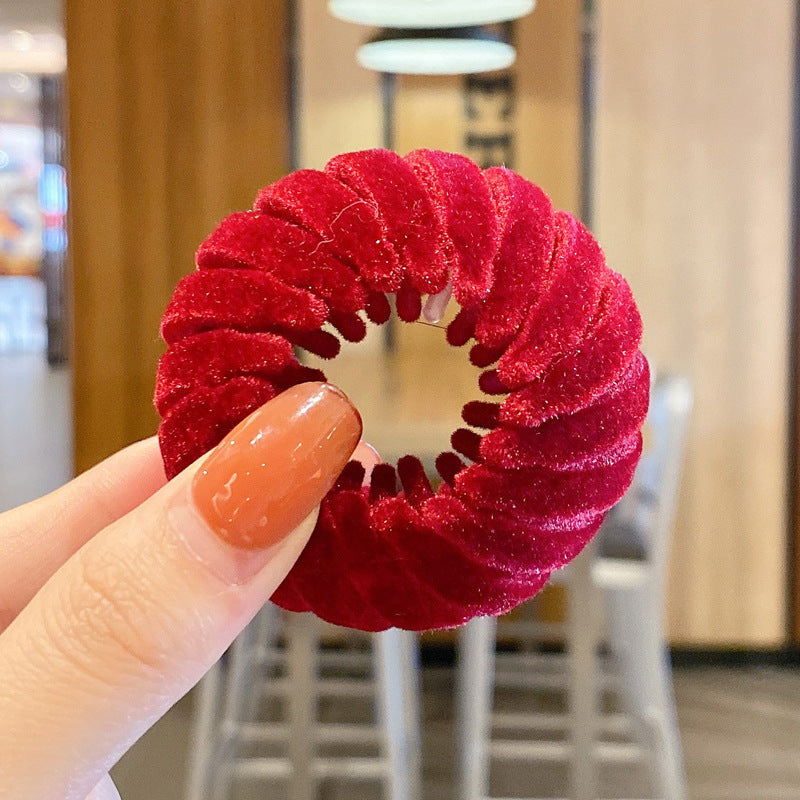 Women’s Hollow Hair Circle Hairpin – Ponytail Headdress - Opaline Glam Beauty