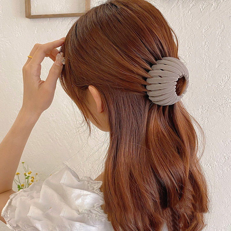 Women’s Hollow Hair Circle Hairpin – Ponytail Headdress - Opaline Glam Beauty