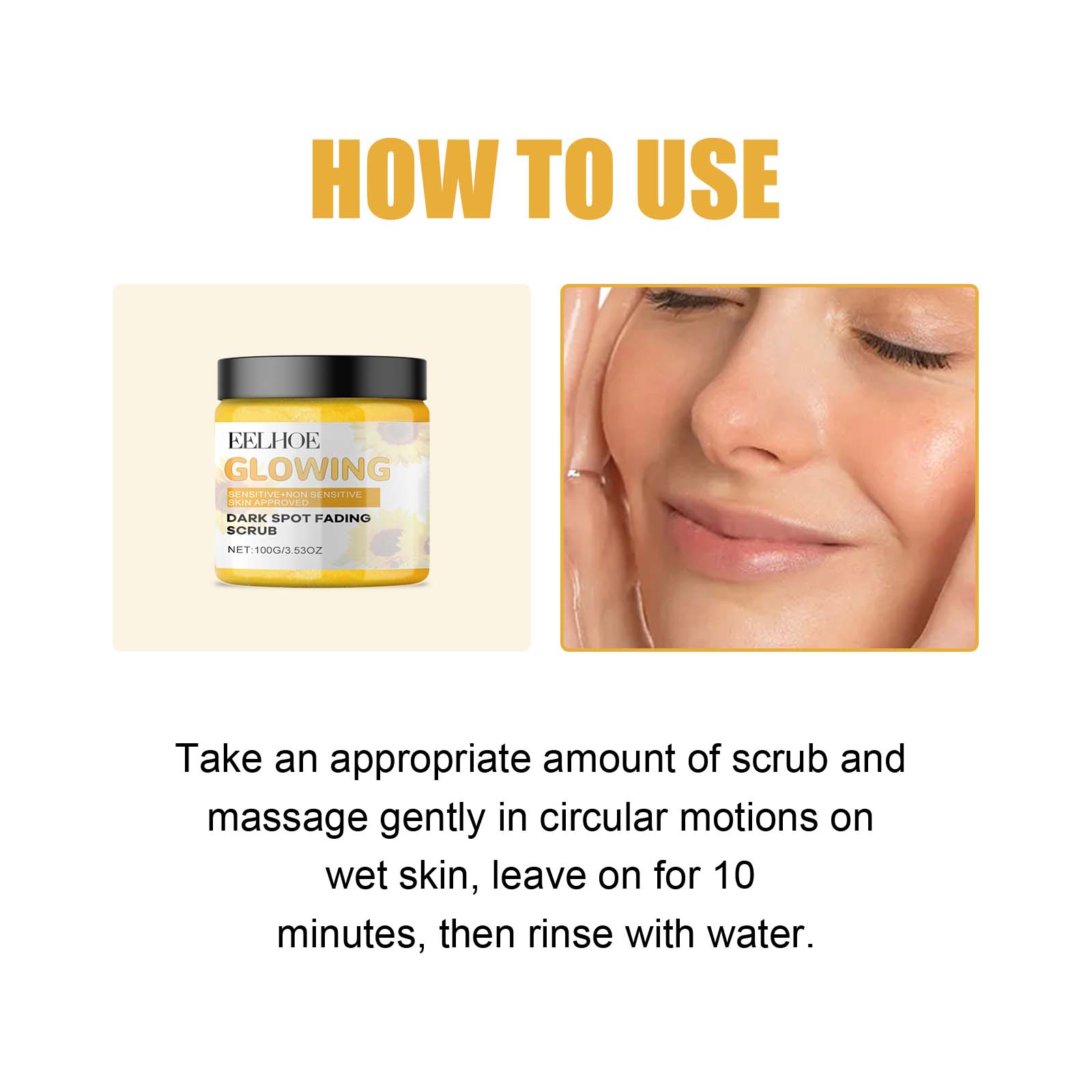Eelhoe Turmeric Facial Scrub – Deep Cleansing & Pore Care - Opaline Glam Beauty