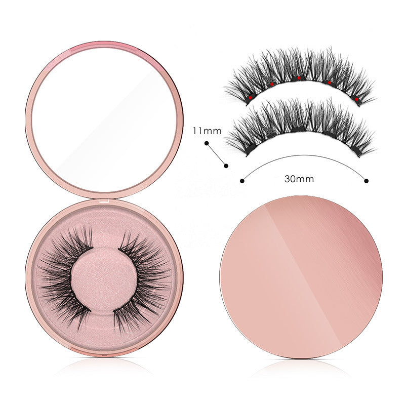 Natural Long Lasting Magnetic Liquid Eyeliner & Magnetic False Eyelashes & Tweezer Set Make up Set - Opaline Glam Beauty