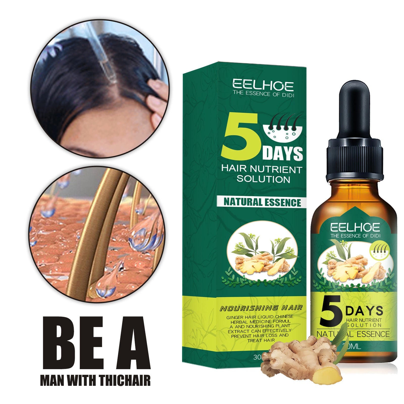 Eelhoe Ginger Hair Essential Oil. Eelhoe Ginger Hair Essential Oil - Opaline Glam Beauty