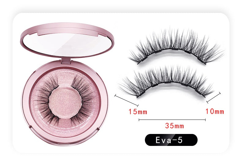 Natural Long Lasting Magnetic Liquid Eyeliner & Magnetic False Eyelashes & Tweezer Set Make up Set - Opaline Glam Beauty