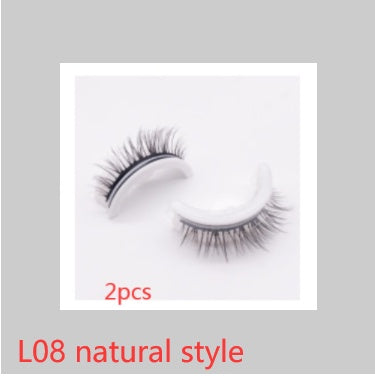 Reusable 3D Mink Lashes Natural False Eyelashes Self Adhesive - Opaline Glam Beauty