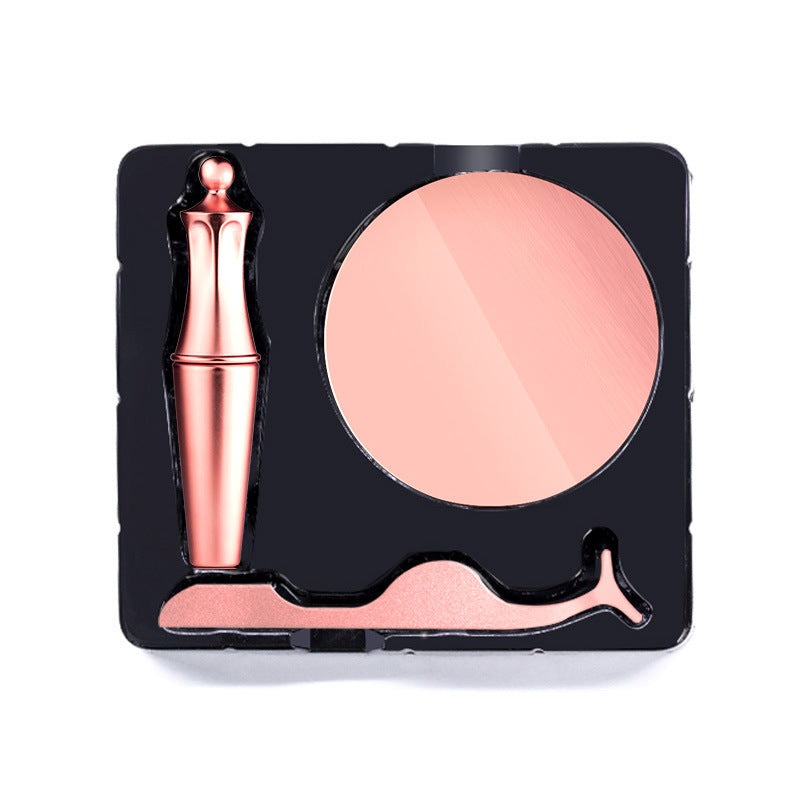 Natural Long Lasting Magnetic Liquid Eyeliner & Magnetic False Eyelashes & Tweezer Set Make up Set - Opaline Glam Beauty