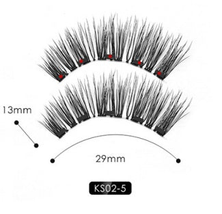 Natural Long Lasting Magnetic Liquid Eyeliner & Magnetic False Eyelashes & Tweezer Set Make up Set - Opaline Glam Beauty