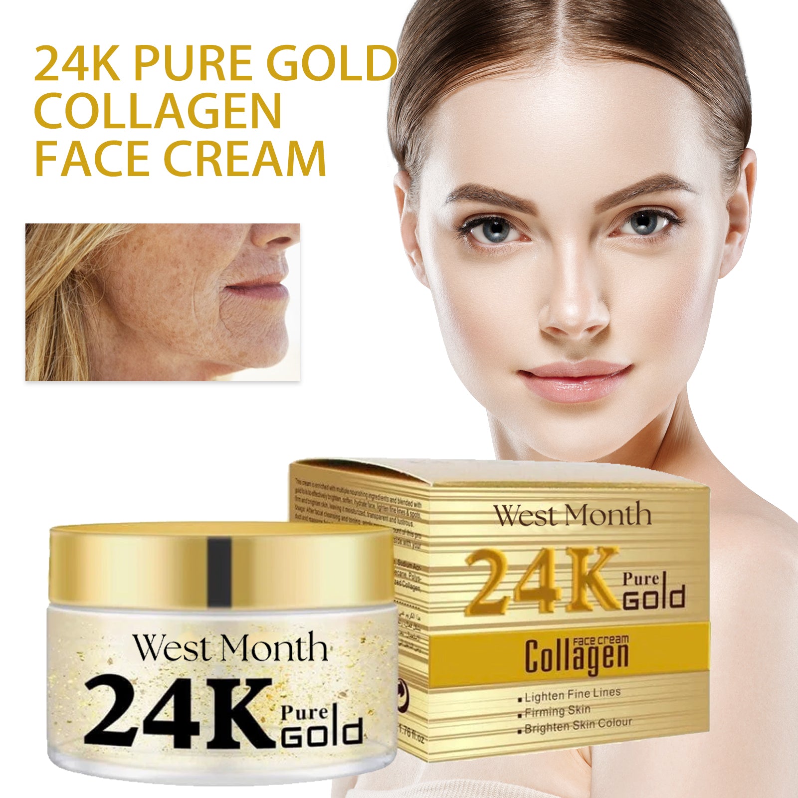 West&Month 24K Gold Collagen Anti-Wrinkle Face Cream