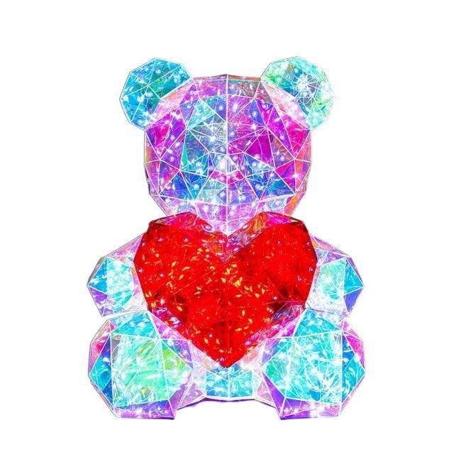 Colorful Luminous Bear Gift Birthday Gift Decoration - Opaline Glam Beauty
