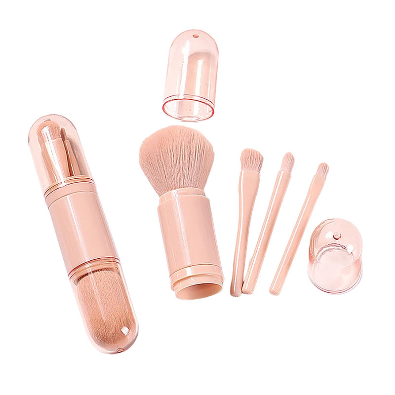 4-in-1 Portable Beauty Makeup Brush Set