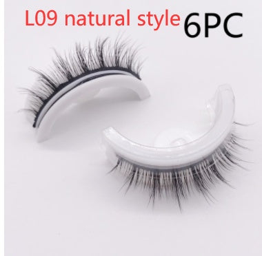Reusable 3D Mink Lashes Natural False Eyelashes Self Adhesive - Opaline Glam Beauty