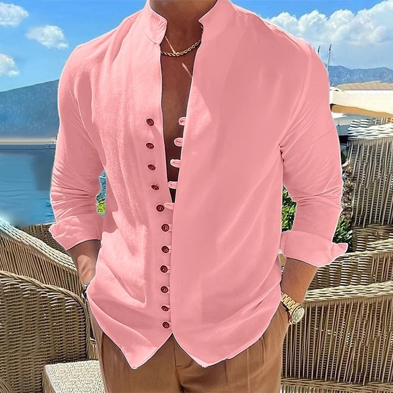 men’s retro long sleeve shirt