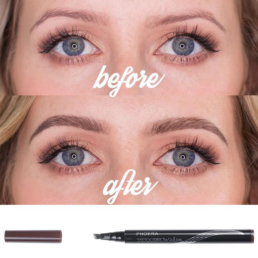 New Long Lasting Ultra-Fine Four-Comb Eyebrow Pencil - Opaline Glam Beauty
