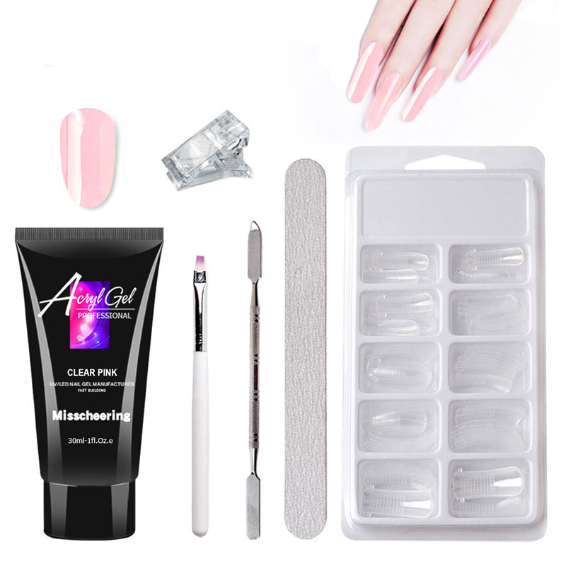 Quick Crystal Gel Nail Extension Set – Painless & Easy - Opaline Glam Beauty