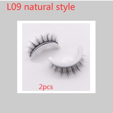 Reusable 3D Mink Lashes Natural False Eyelashes Self Adhesive - Opaline Glam Beauty