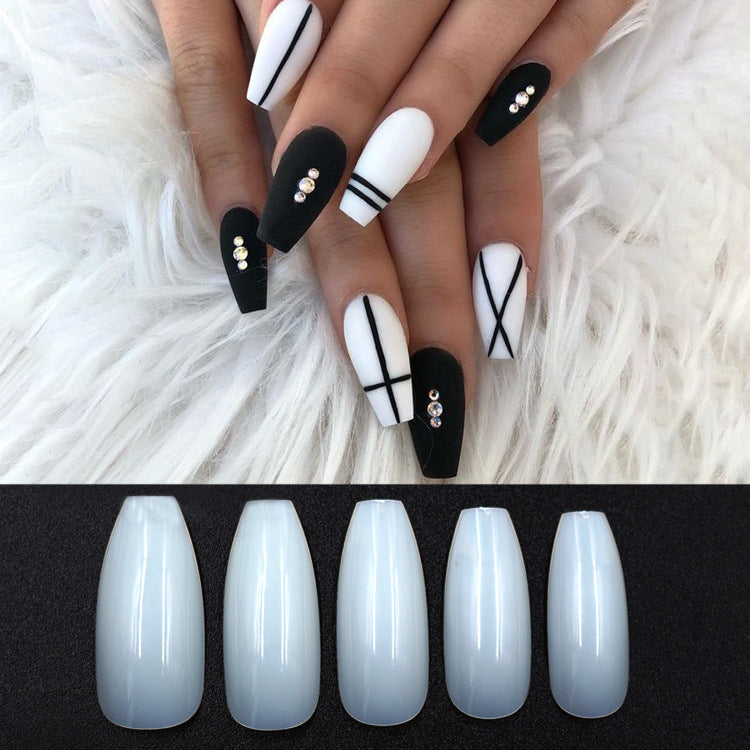 500 transparent natural fake nails - Opaline Glam Beauty