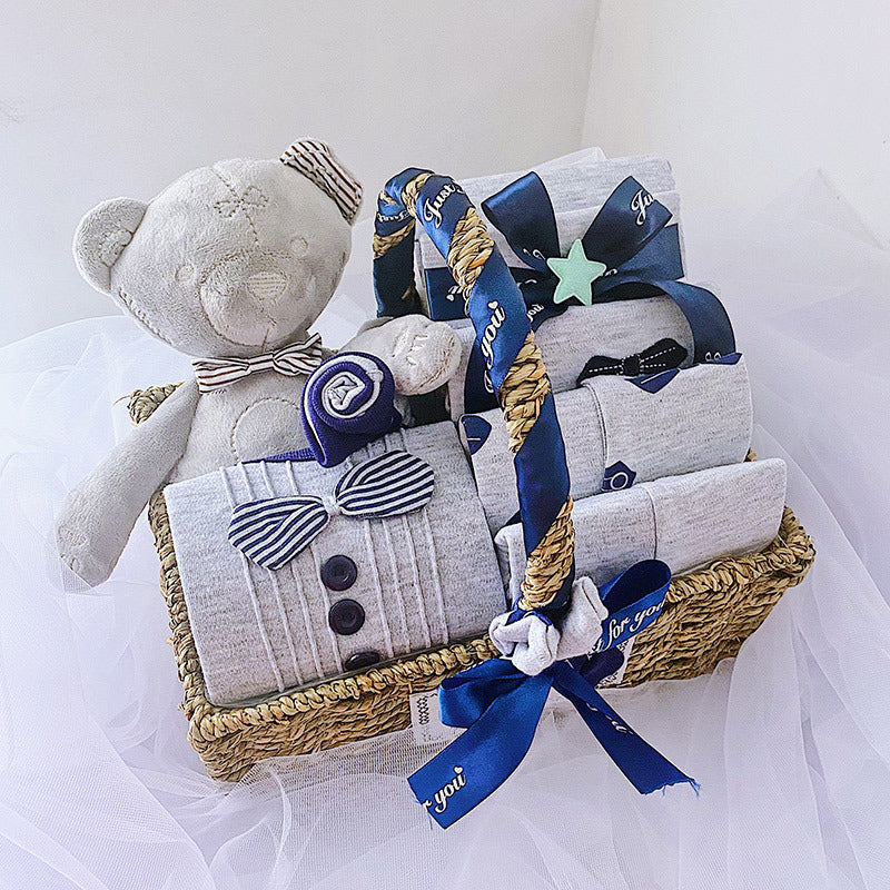 Newborn Boy Baby Clothes Set Gift Box Autumn And Winter - Opaline Glam Beauty