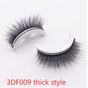 Reusable 3D Mink Lashes Natural False Eyelashes Self Adhesive - Opaline Glam Beauty