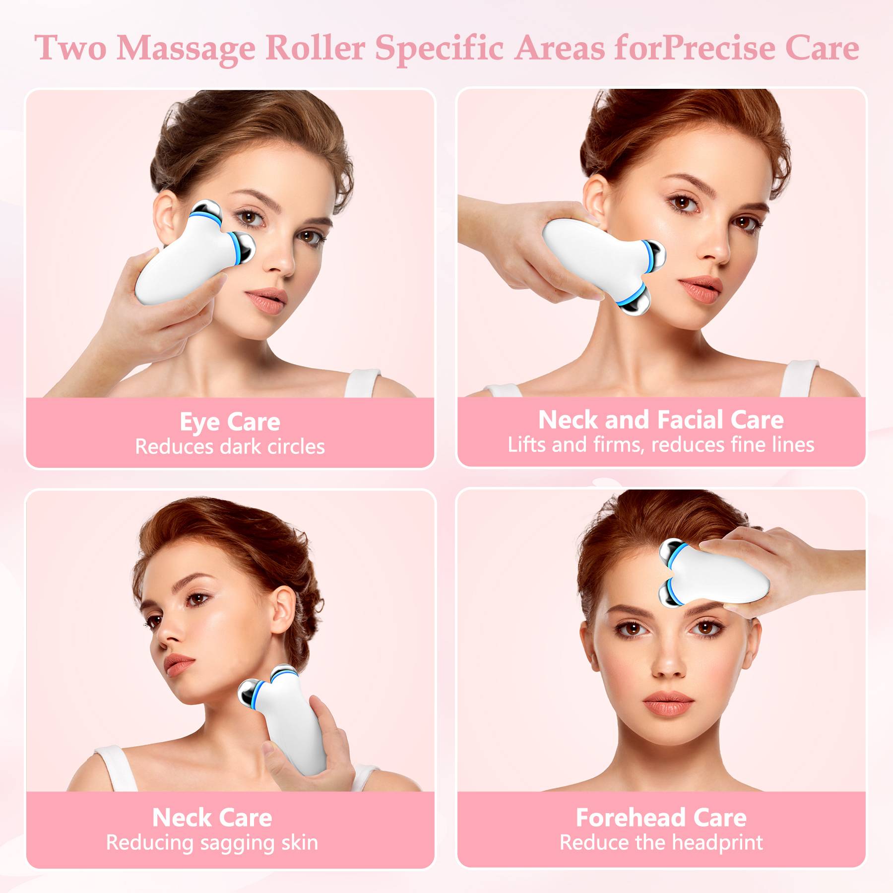 Anti Aging And Wrinkles Microcurrent Facial Device, Boost Skin Care Absorption - Opaline Glam Beauty