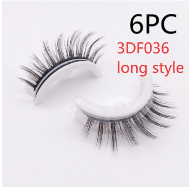Reusable 3D Mink Lashes Natural False Eyelashes Self Adhesive - Opaline Glam Beauty