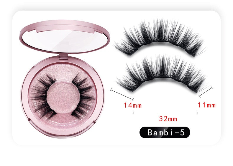 Natural Long Lasting Magnetic Liquid Eyeliner & Magnetic False Eyelashes & Tweezer Set Make up Set - Opaline Glam Beauty