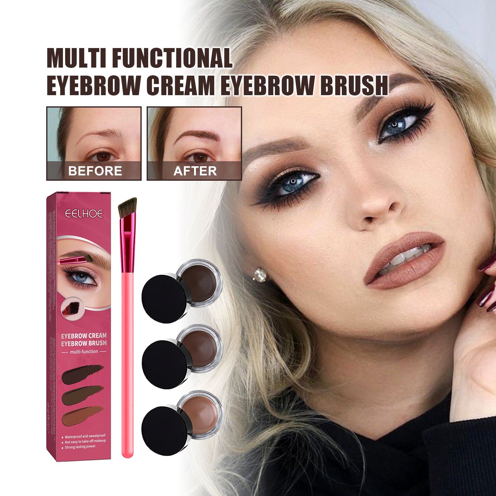 EELHOE Multi-Functional Eyebrow Brush Set