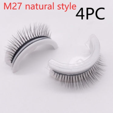 Reusable 3D Mink Lashes Natural False Eyelashes Self Adhesive - Opaline Glam Beauty
