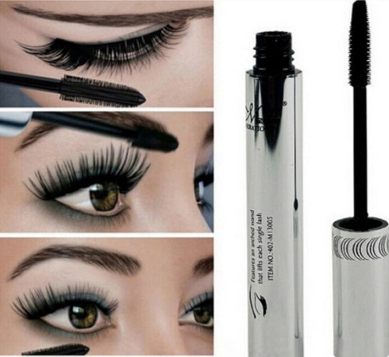 Long Curling Eyelash Extension Black Fiber Mascara Eye Lashes Makeup - Opaline Glam Beauty