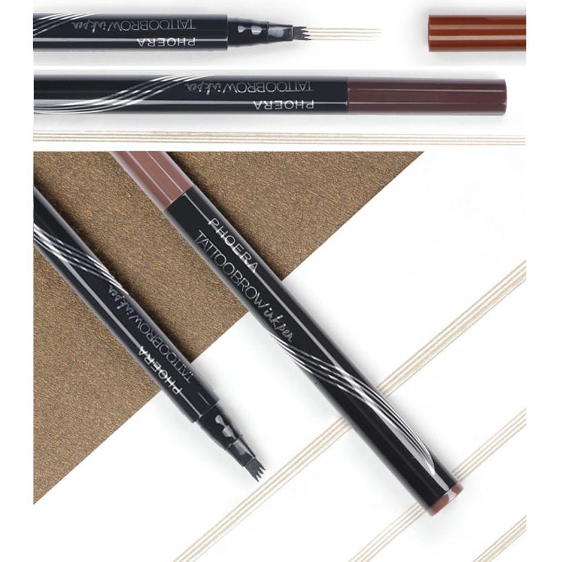 New Long Lasting Ultra-Fine Four-Comb Eyebrow Pencil - Opaline Glam Beauty