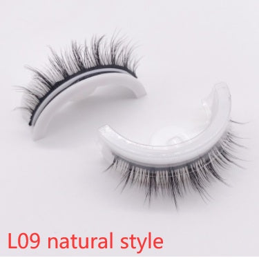 Reusable 3D Mink Lashes Natural False Eyelashes Self Adhesive - Opaline Glam Beauty
