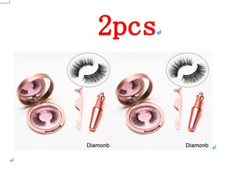 Natural Long Lasting Magnetic Liquid Eyeliner & Magnetic False Eyelashes & Tweezer Set Make up Set - Opaline Glam Beauty