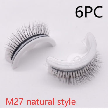 Reusable 3D Mink Lashes Natural False Eyelashes Self Adhesive - Opaline Glam Beauty