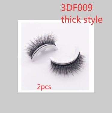 Reusable 3D Mink Lashes Natural False Eyelashes Self Adhesive - Opaline Glam Beauty