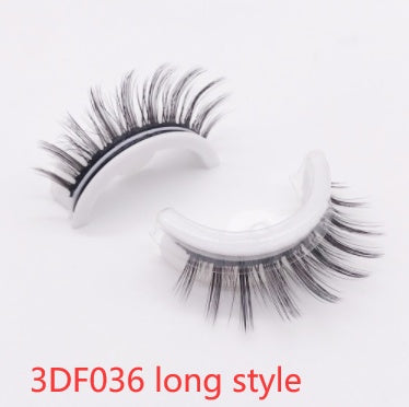 Reusable 3D Mink Lashes Natural False Eyelashes Self Adhesive - Opaline Glam Beauty