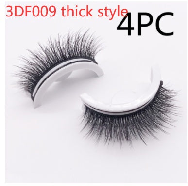 Reusable 3D Mink Lashes Natural False Eyelashes Self Adhesive - Opaline Glam Beauty