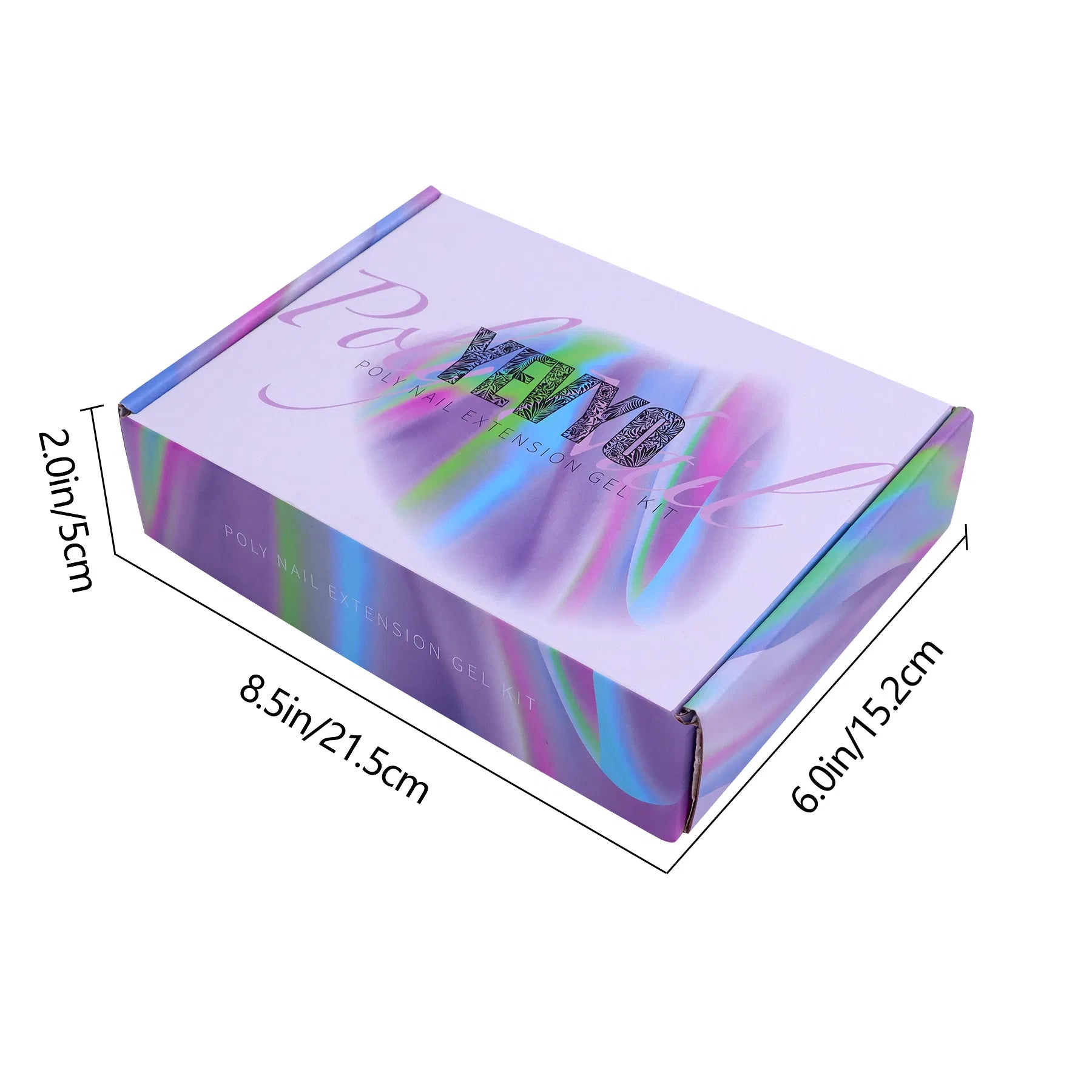 6-Pc Poly Gel Nail Kit – UV Lamp, Brushes & Forms - Opaline Glam Beauty