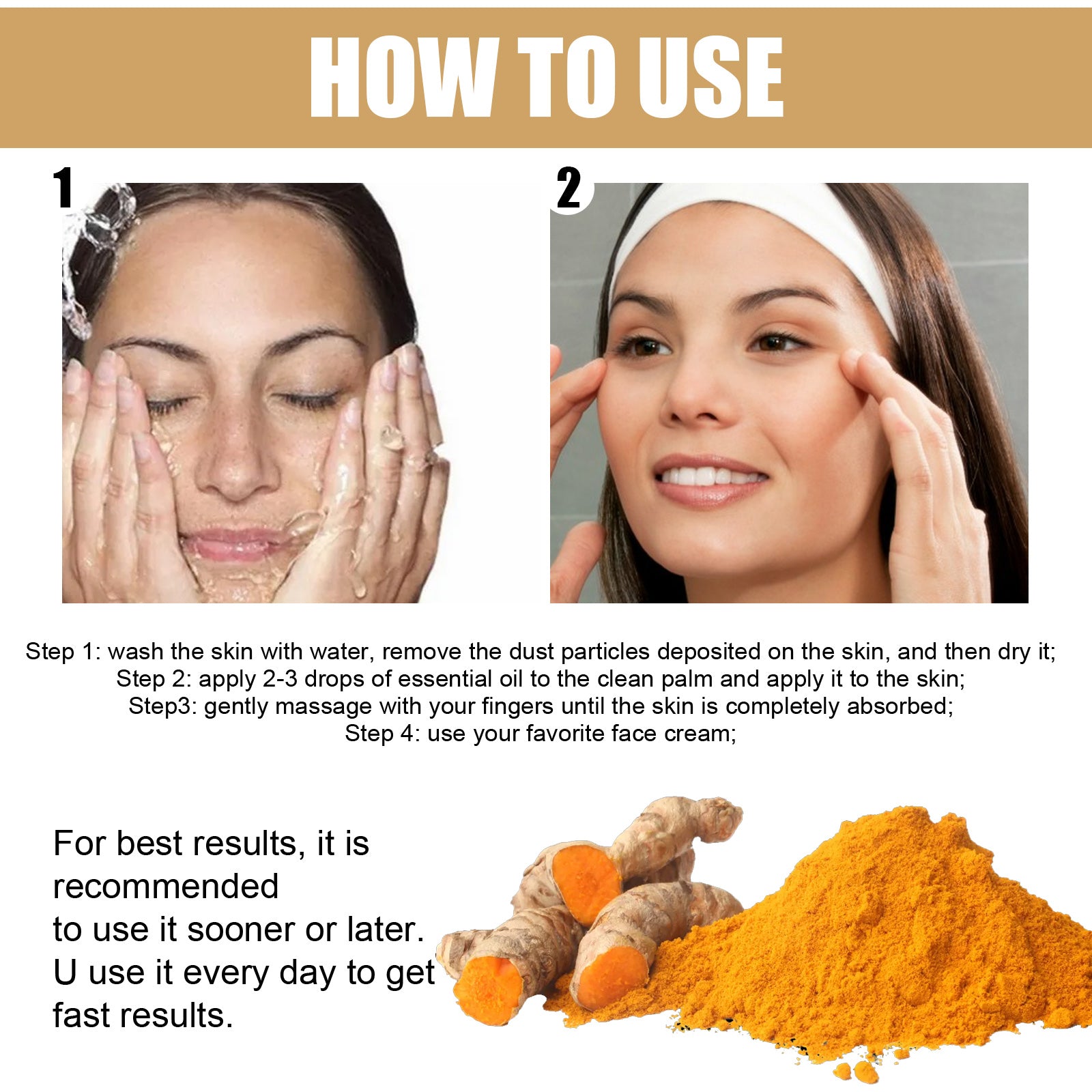 EELHOE Turmeric Dark Spot Correction Face Care - Opaline Glam Beauty
