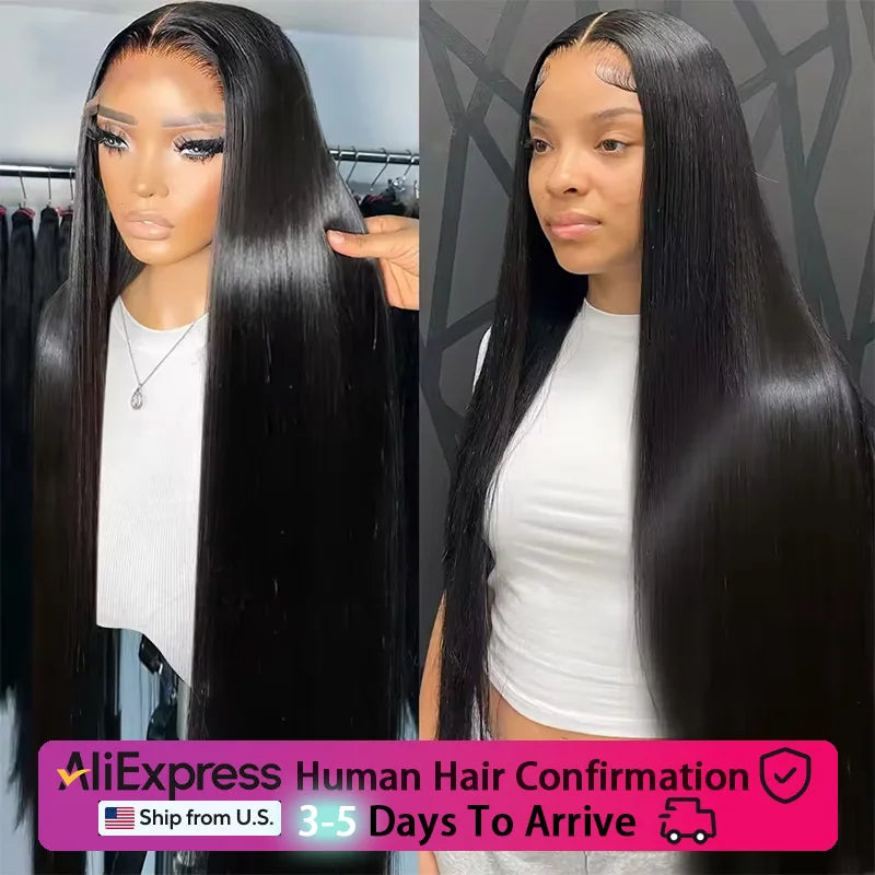 Bone Straight Lace Front Human Hair Wig - Opaline Glam Beauty