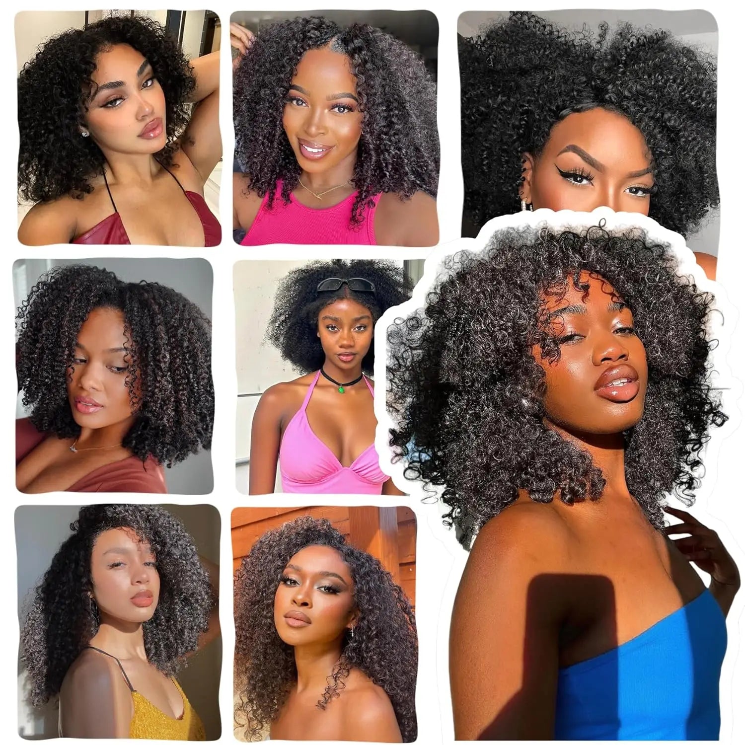Honey Blonde Kinky Curly Crochet Extensions - Opaline Glam Beauty
