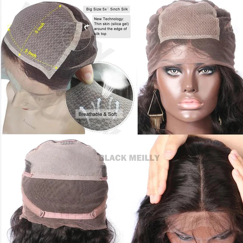 18 Inch Blunt Bob Full Lace Human Hair Wig – Silk Base, 180% Density - Opaline Glam Beauty