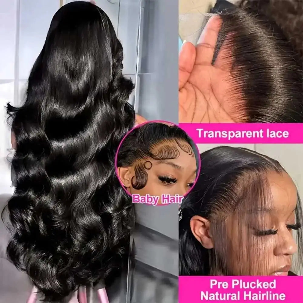 250% Density Raw Peruvian Body Wave Glueless HD Lace Wig - Opaline Glam Beauty