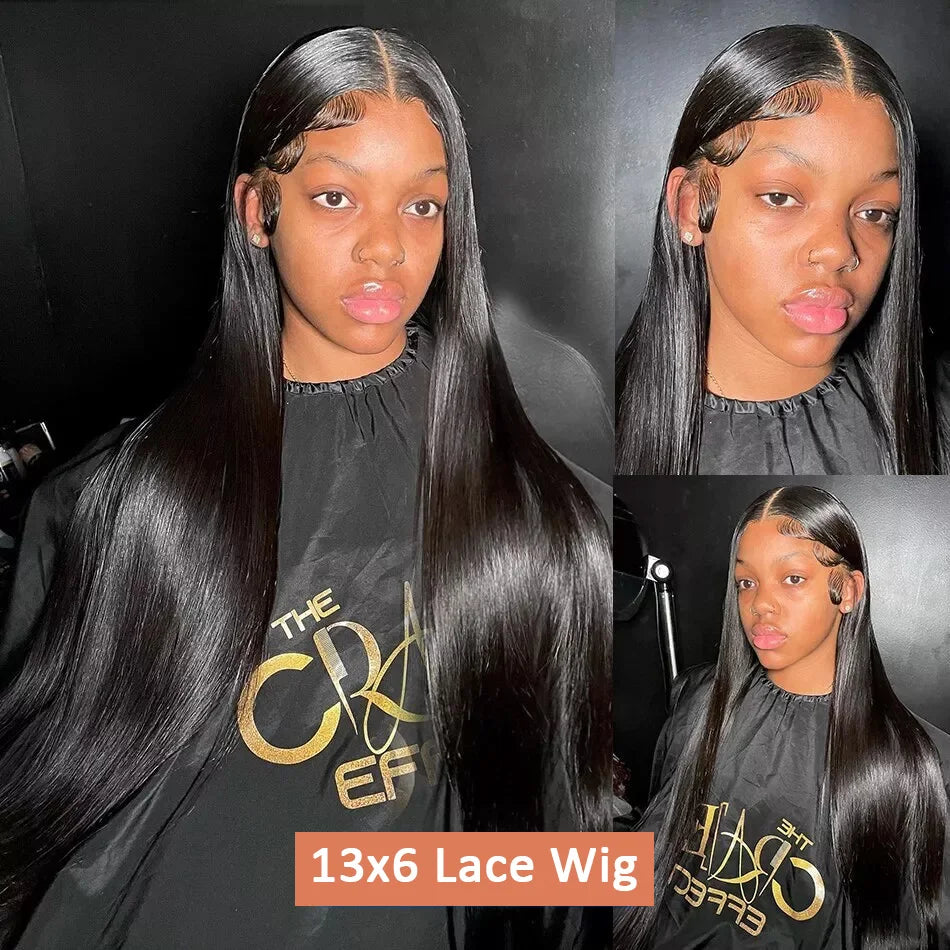 Bone Straight Lace Front Human Hair Wig - Opaline Glam Beauty