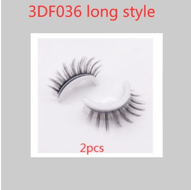 Reusable 3D Mink Lashes Natural False Eyelashes Self Adhesive - Opaline Glam Beauty